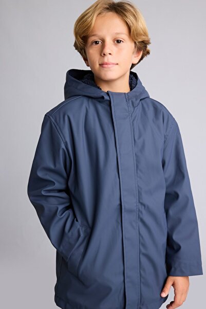 DeFacto Windproof Waterproof Hooded Plush Lining Coat for Boys C4315A825Au