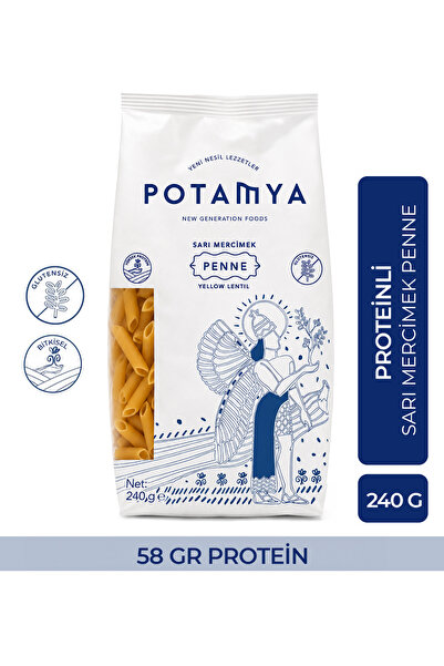 POTAMYA Glutensiz Sarı Mercimek Penne 240g