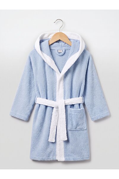 cottonparis 100% Cotton Cute Rabbit Hooded Children's Bathrobe with Pockets - Soft Textured High Absorbent Towel Bathrobe