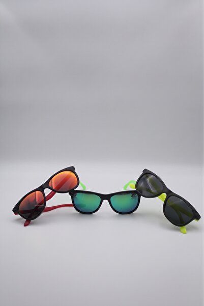 Slimfit Eyewear - Unisex Aynalı camlı renkli çerçeveli güneş gözlüğü (avantaj...
