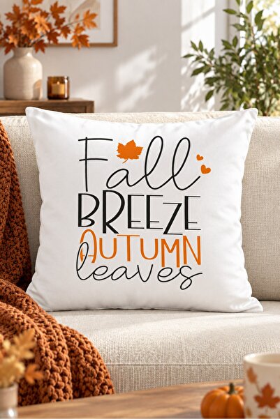Evmila Autumn Patterned Throw Pillow Cover