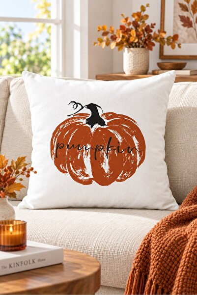 Evmila Autumn Patterned Throw Pillow Cover