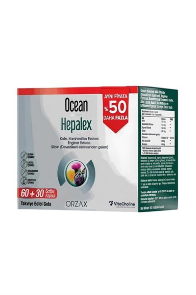 Ocean OceanHepalex 60 Softjel Kapsül - %50 Daha Fazla