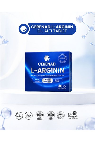 Cerenad + L-Arginine Dilatili Tablet, a Food Supplement Containing Nadh and L-Arginine
