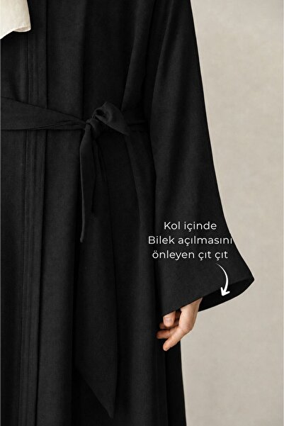 suhneva Naime Keten Ferace Siyah
