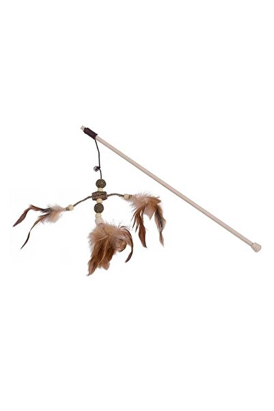 Eastland Catnip Furry Ball Fishing Rod Cat Toy 40cm
