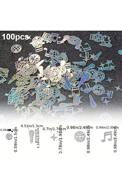 Choice 100pcs 100pcs Glitter Party Decorations Mini Colorful Confetti Musical...