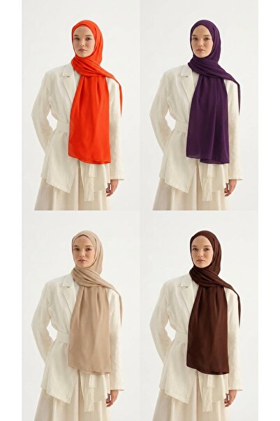 ALDAIYR 4 Pieces of Crepe Shawl