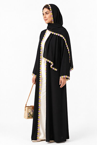 Azria Fashion عباءة بلوسوم لوكس - أسود