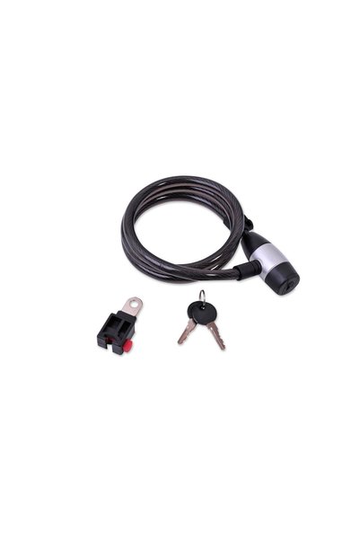 OEM Cablu antifurt bicicleta 1.2cm grosime 120cm lungime cu lacat si 2 chei