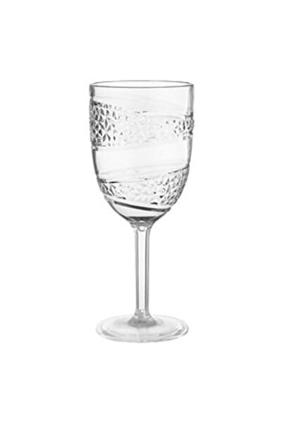 OEM Pahar din Plastic Transparent Diamond cu Picior pentru Vin 370ml