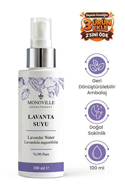 Monoville Lavanta Suyu 100 ml Sprey Başlıklı (Lavender Water)