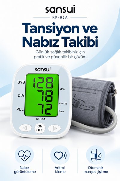 SANSUI Elektronik Koldan Ölçer Türkçe Konuşan Tansiyon Aleti