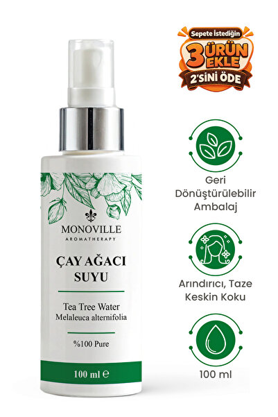 Monoville Çay Ağacı Suyu 100 ml Sprey Başlıklı (Tea Tree Water)