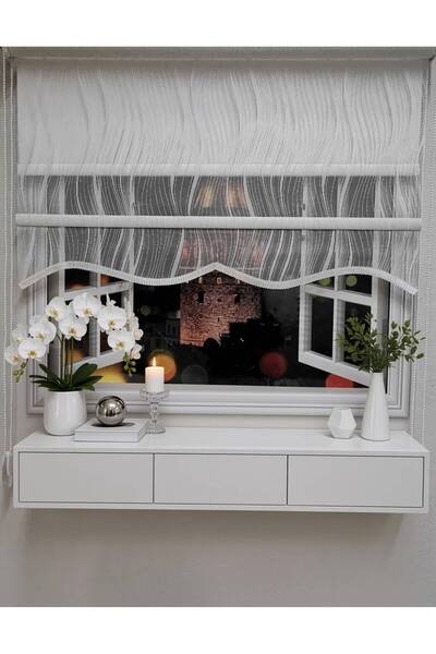 İREMKARAHOME Çift Mekanizmalı Tül Ve Stor Perde - Model 5