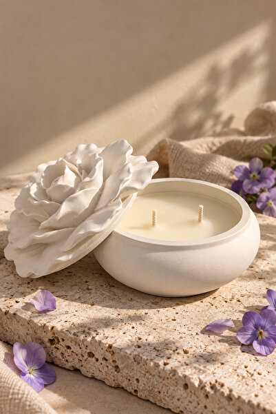Sera · Rozali 120 ml Menekşe & Vanilya Soya Mum