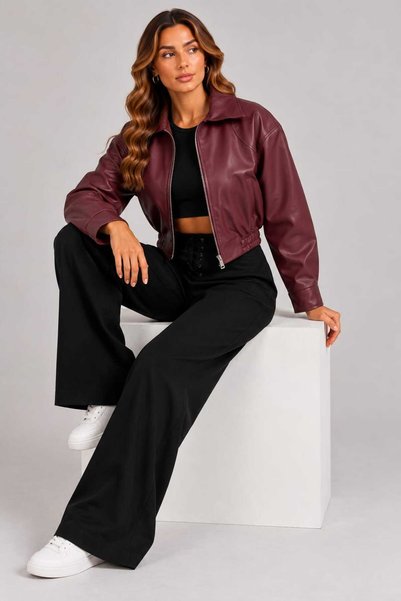 ALANOVA FASHION BOMBER DERİ CEKET