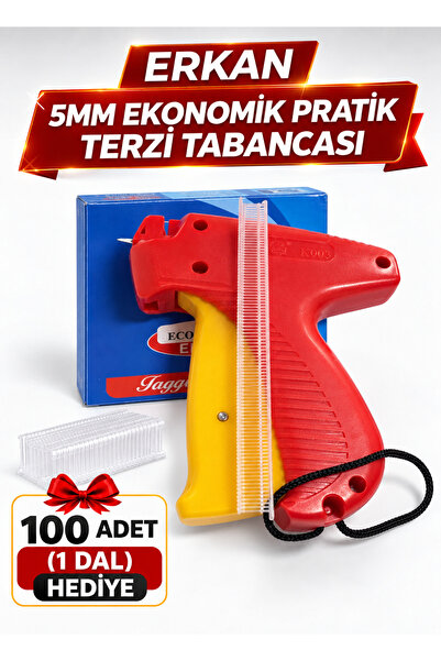 ERKAN 5MM FİNE GELİNLİK TÜRBAN EKONOMİK TABANCA VE 100 ADET HEDİYE KILÇIK