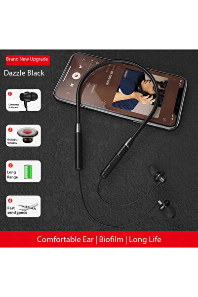 Choice1 E05 Black Neckband Wireless Sports Headset Compatible With All Mobile...