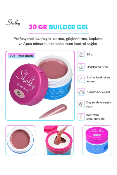SHELBY PROFESSIONAL NAILS UV&LED 30 GR.BUILDER GEL 05