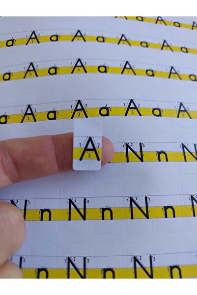 EĞLENCELİ SINIF Harf ve rakam sticker (maarif modele uygun)
