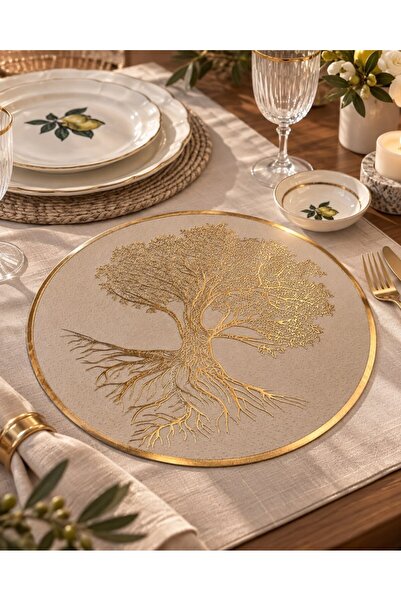 ACAR 6 lı Lavina Tree Amerikan Servisi Gold - 38 cm
