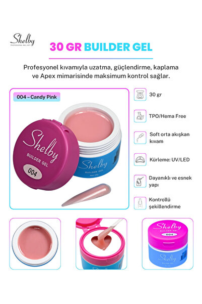 SHELBY PROFESSIONAL NAILS UV&LED 30 GR.BUILDER GEL 04