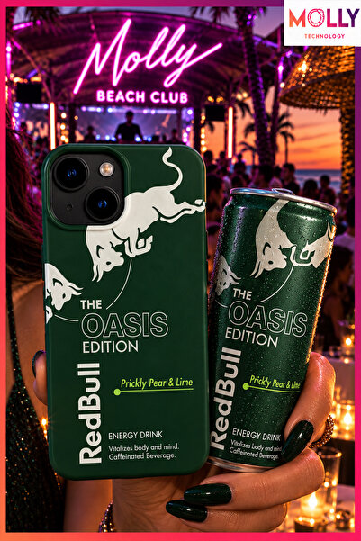 Molly iPhone 13/14 İçin Kaktüs The Oasis Edition Desenli İçi Kadife Silikon K...