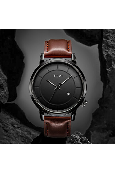 Tomi Brown black TOMI Luxury Men's Watch Fashion Original Brand Business Men'...