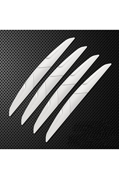 Choice3 White 4PCS Car Door Edge Anti-collision Protector Bar Stickers Silico...