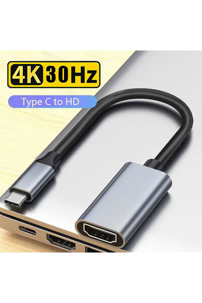 Choice1 كابل ألومنيوم من النوع C إلى HDMI، محول USB C إلى HDTV، كابل محول USB...