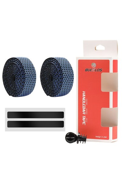 BUCKLOS 510149-blue Road Bike Handlebar Tape Anti Slip Silica Gel Handlebar T...