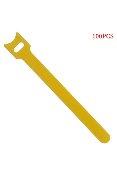 Choice 100PCS Yellow 50pcs /100pcs Releasable Cable Ties Colored Plastics Reu...