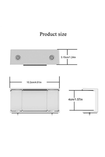 Choice White Under Desk Laptop Mount ABS Under Desk Shelf Holder for Notebook...