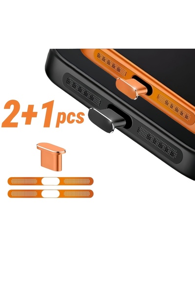 choice2 orange 17promax 3pcs New Metal Speaker Dust Mesh and Dust Plug Set fo...