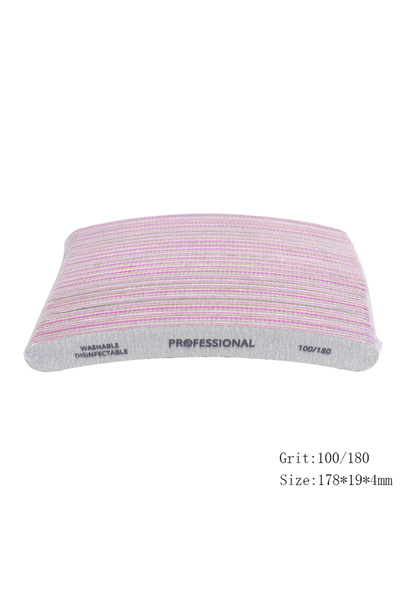 Choice 100 180 50pcs Professional Nail File 80/100/180/240 Grey Manicure Buff...