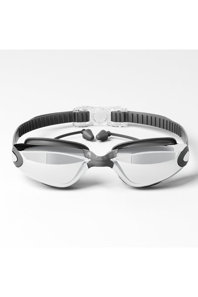 Choice10 Grey Adult Swimming Goggles: HD, Waterproof, Anti-fog, Unisex, Styli...
