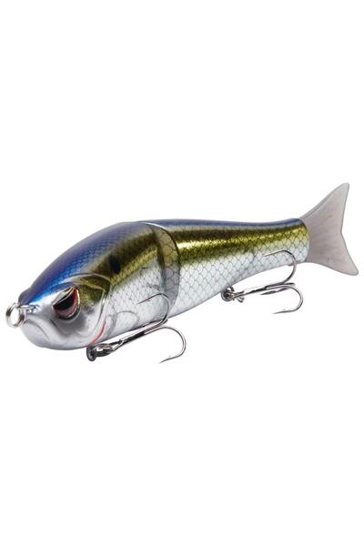 Choice 11.5cm 18.4g Blue Gold Bassdash Swimbaits Pike Trout Glide Baits Minno...