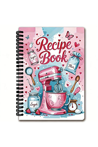 Choice 1 book Recipe Notebook 100 Sheets Recipe Book Empty Cookbook Handwritt...