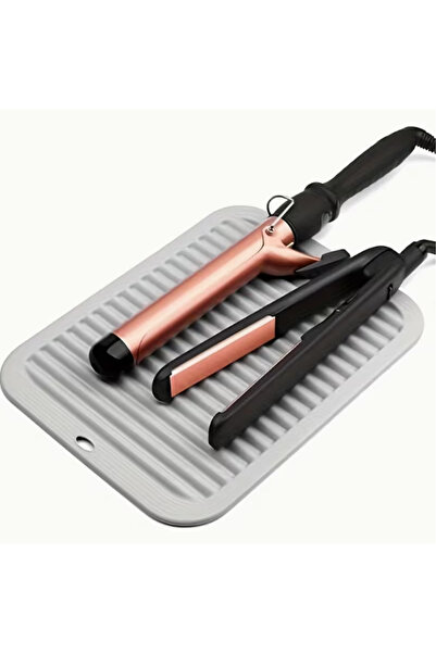 Choice1 Grey Silicone Heat Resistant Mat Hair Curling Iron Mat Hot Holder Por...