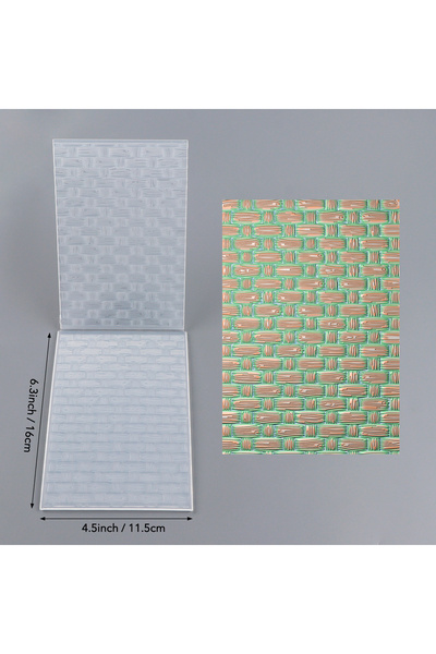 Choice AT0207 Woven 3D Embossing Folder for Card Making & Scrapbooking - Dura...