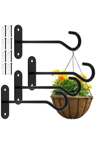 Choice 4pcs 4/10pcs Wall-Mounted Hook Flower Pot Holder Europe Vintage Iron A...