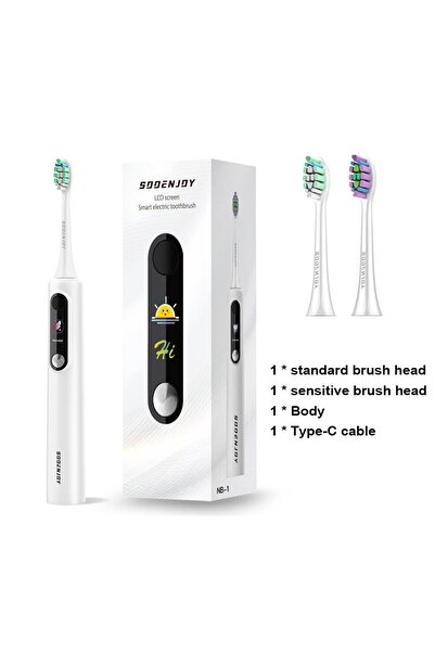 Choice5 white SOOENJOY Smart LCD Screen Sonic Electric Toothbrush NB-1 DIY Mo...