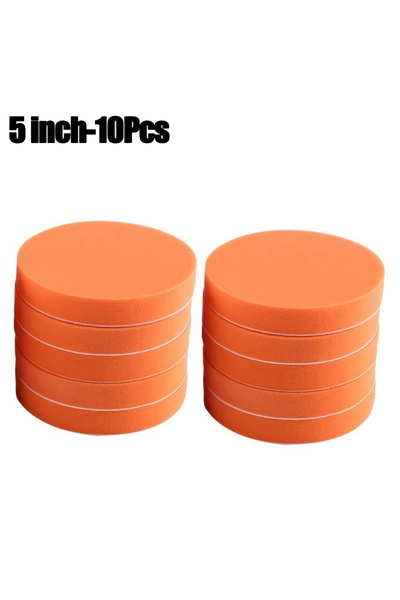Choice 5 inch-10Pcs 5/6inch Car Buffing Polishing Pads Flat Foam Sponge Waxin...
