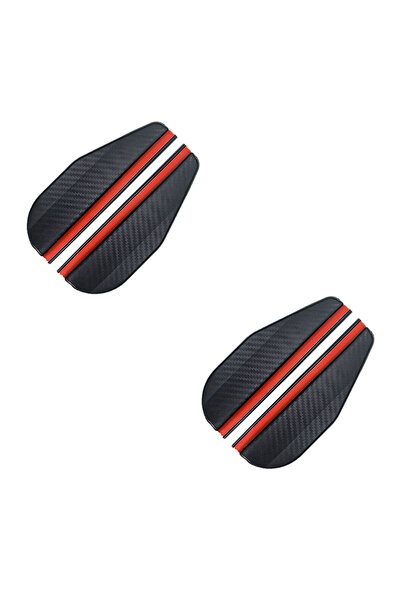 Choice PC-4 Carbon Fiber 2PCS Car Rearview Mirror Rain Eyebrow Carbon Fiber S...