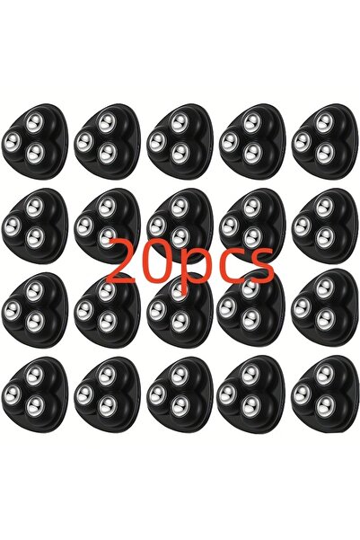 Choice1 Black 20pcs Heavy-Duty Mini Rolling Wheels with 360° Swivel Base Stai...