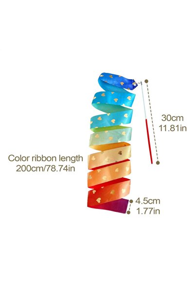 Choice Multi 2Meters Colorful Gym Dance Ribbon Rhythmic Girl Art Gymnastics B...