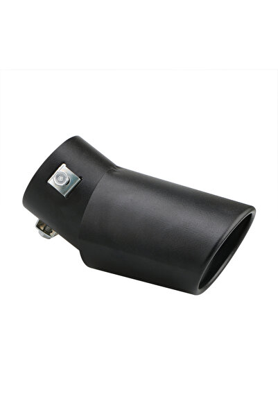 Choice6 Black Bent 1PCS 2.5" Inlet Car Auto Exhaust Muffler Tip Pipe Stainles...
