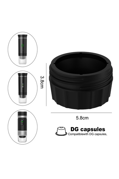choice2 DG Capsule Adapter DENOKIN 51mm Stainless Steel Coffee Filter Basket ...