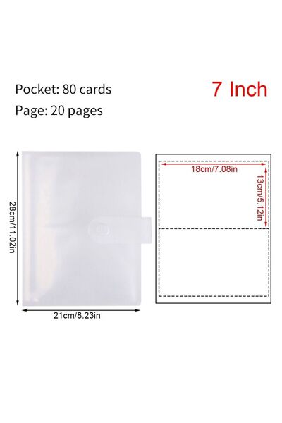 choice2 7 Inch-80 Cards New Collect Book Photo Album 80/160 Slots PVC Picture...